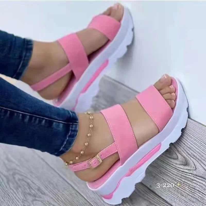 2025.Women's Wedges Sandals  Summer New Woman Low Platform Shoes