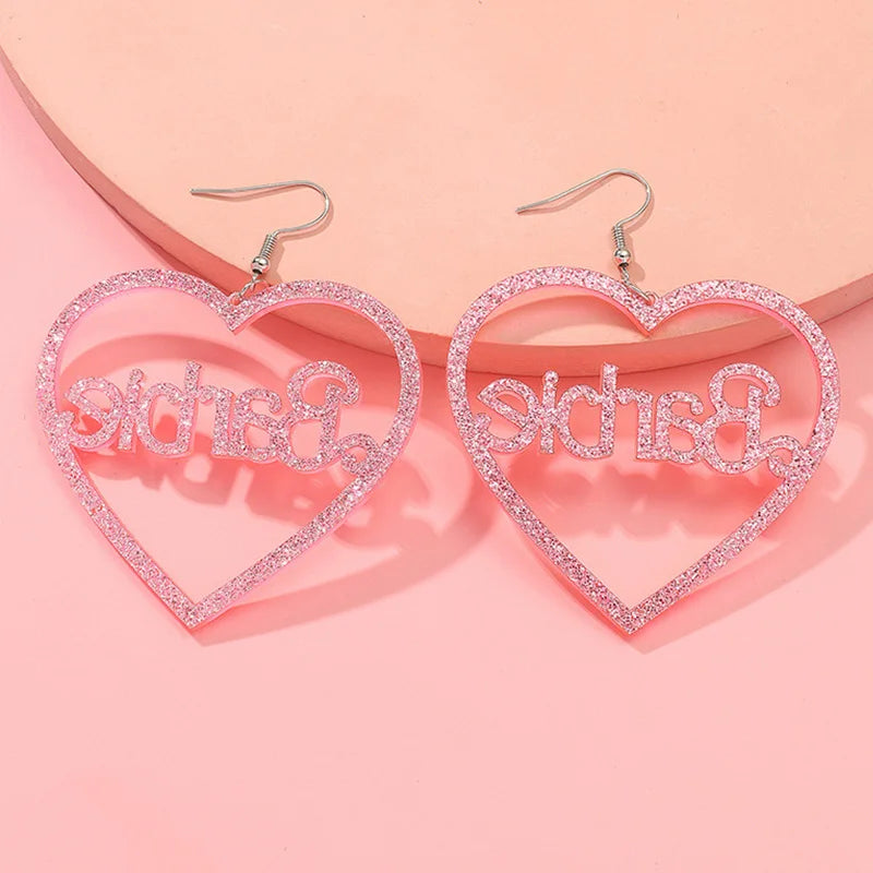 Heart Earrings for Women Girls  Acrylic Earring Jewelry