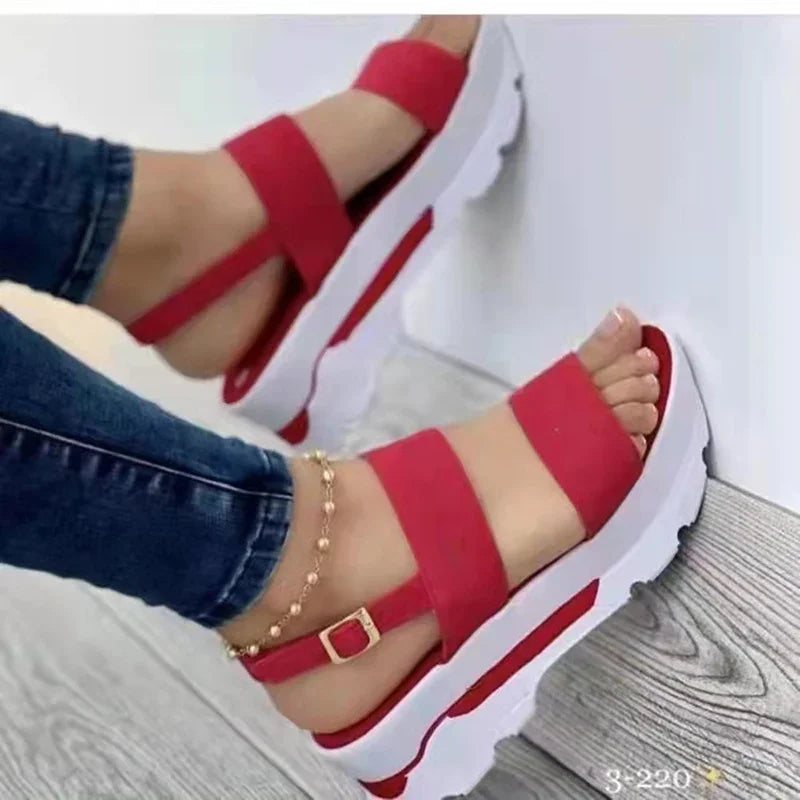 2025.Women's Wedges Sandals  Summer New Woman Low Platform Shoes