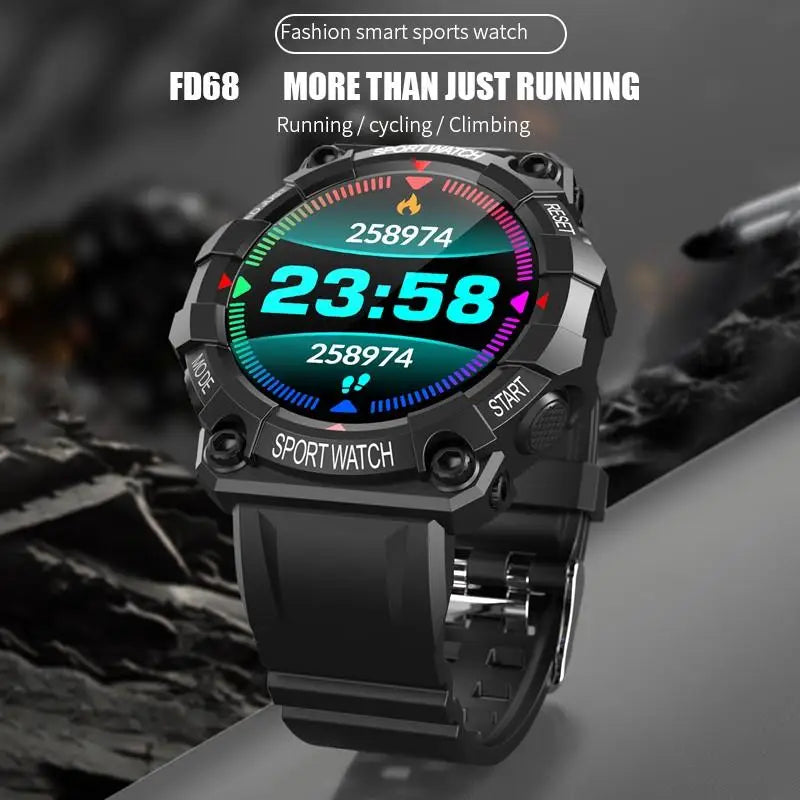 FD68 New Smart Watches Men Women Bluetooth Smartwatch for IOS Android