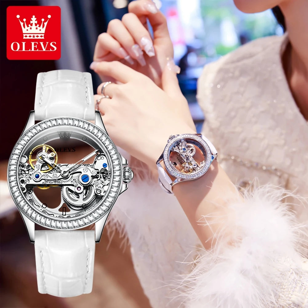 OLEVS Ladies Wristwatch Elegant Automatic Women's Watches