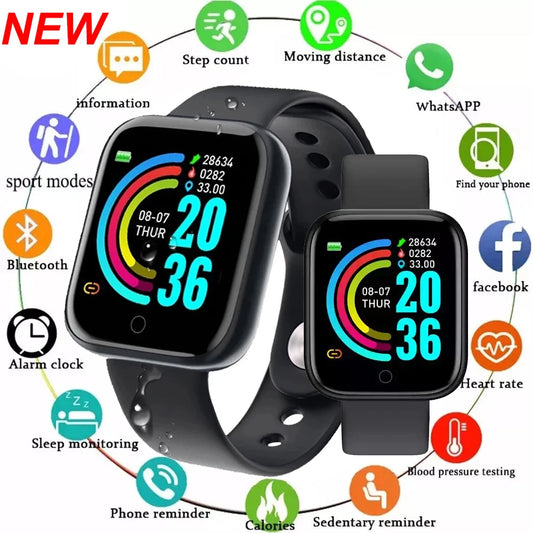 D20Pro Smart Watch Men Women Fitness Tracker Watch  Android IOS