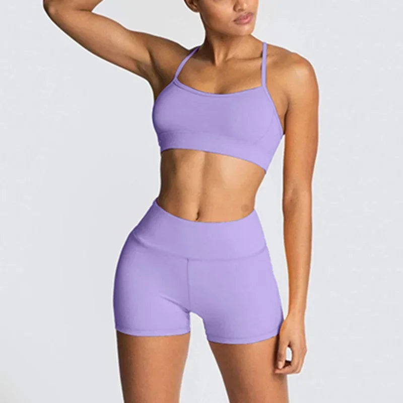 Yoga Suit Women Two Piece Set Girl Fitness