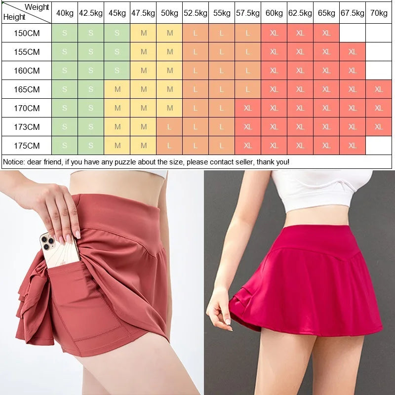 2025Tennis Skirts Fitness Girl Dancing Shorts