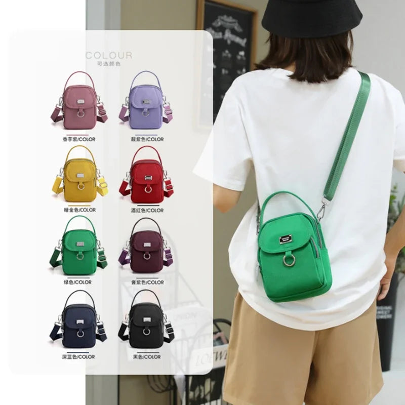 Fashion 3 Layers Women Mini Bag High Quality Durable Fabric