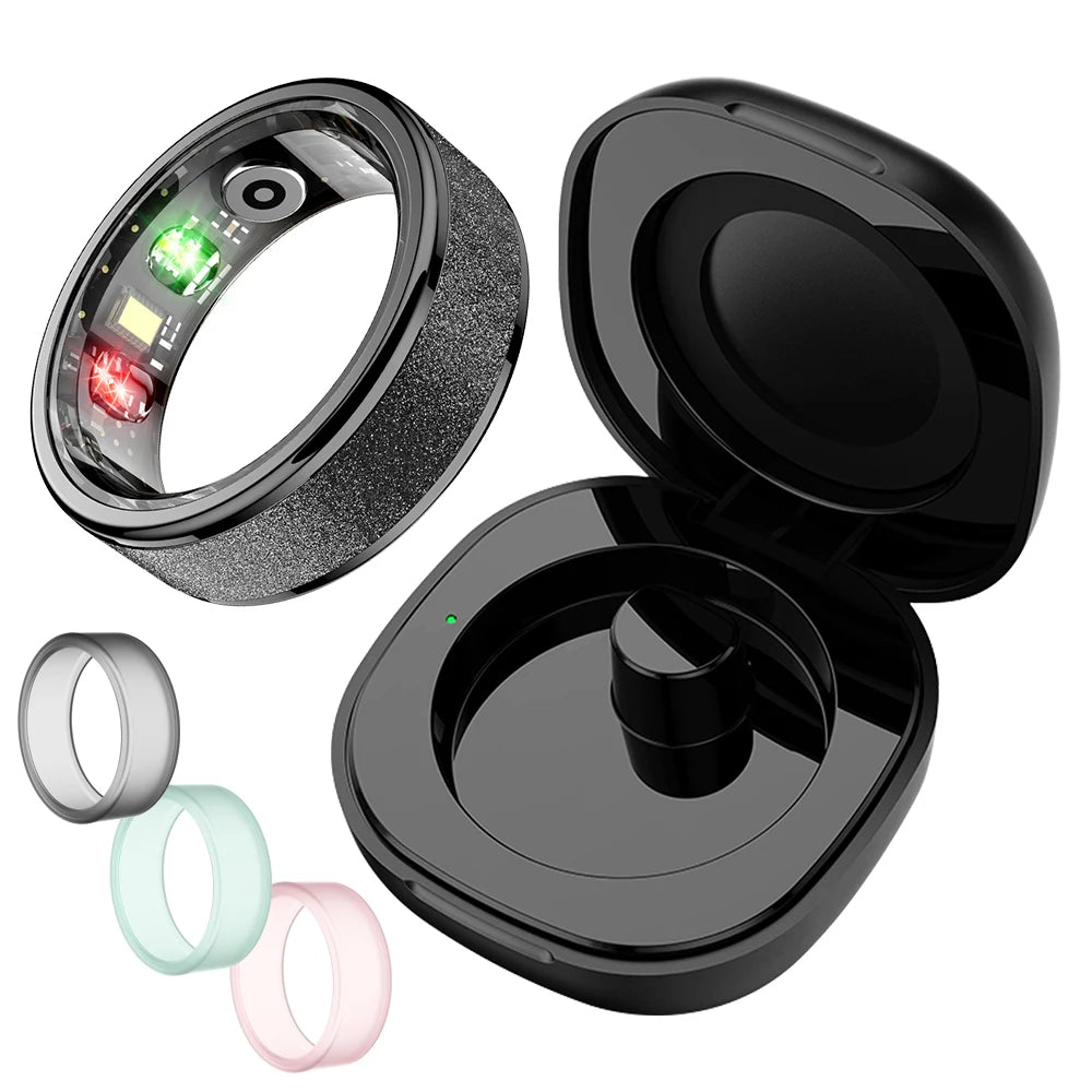 2025 COLMI R10 Smart Ring For Men Women, With Charging Case 39 Days Battery Life, Health and Sleep Monitor, 5ATM Waterproof