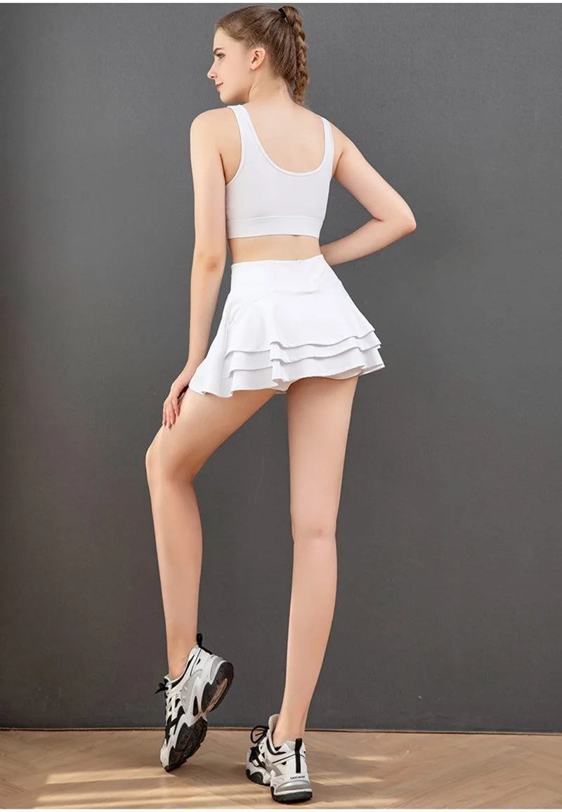 2025Tennis Skirts Fitness Girl Dancing Shorts