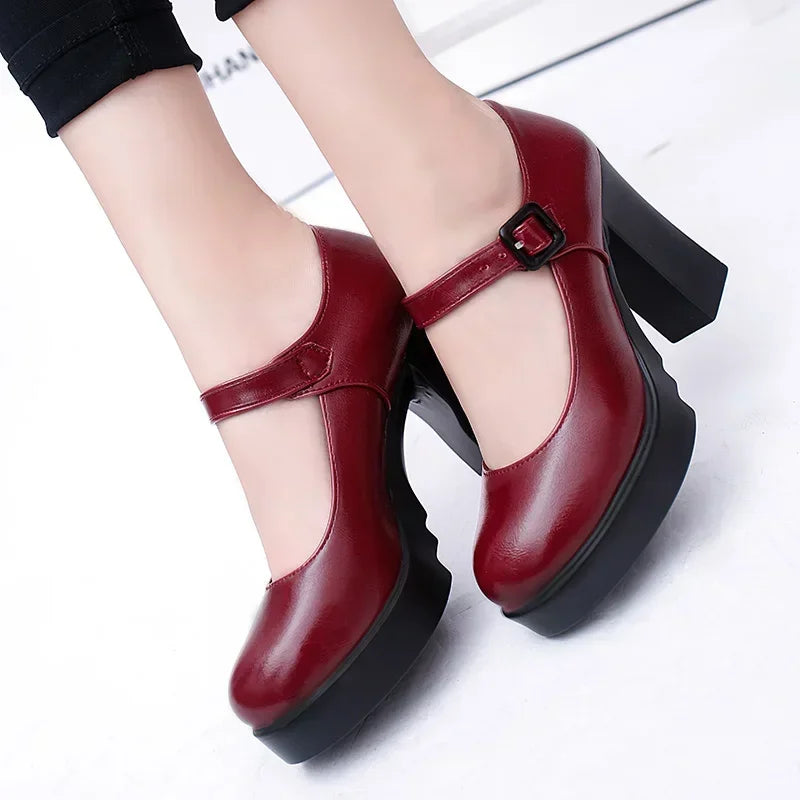 Women's Shoes Platform Solid Color New 2025 Hot Sale Spring Summer Shallow Mouth