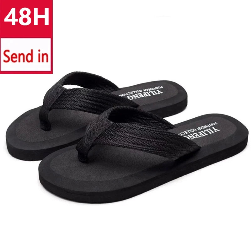 Summer Men Flip Flops Beach Slippers Anti-slip Shoes Shower