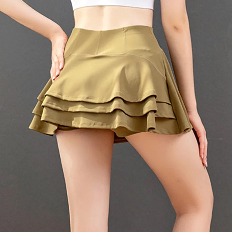 2025Tennis Skirts Fitness Girl Dancing Shorts