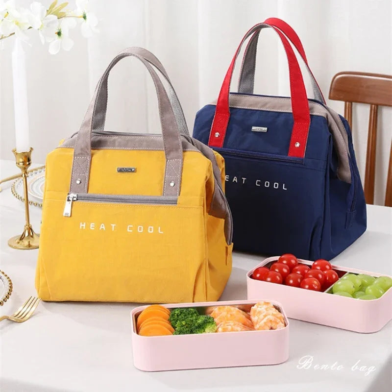 Waterproof Portable Lunch Box Insulated Student Bento Bag